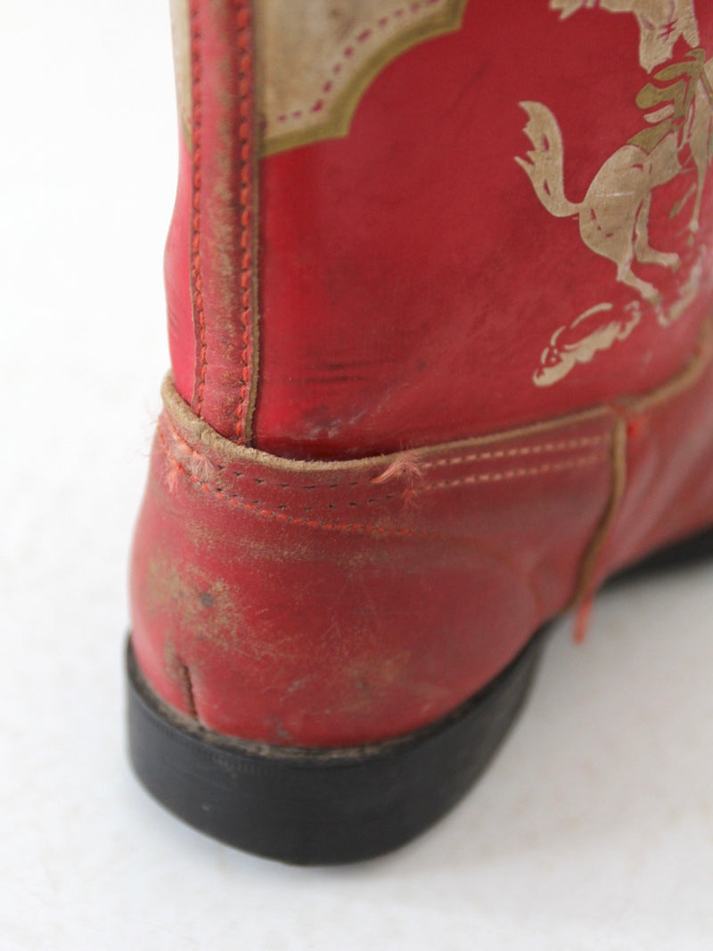 vintage 50s kid's cowboy boots