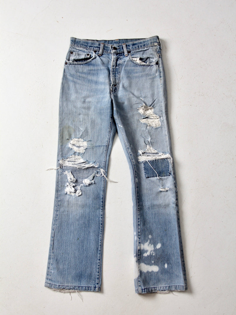 vintage Levis 517 distressed jeans, 31 x 31 – 86 Vintage