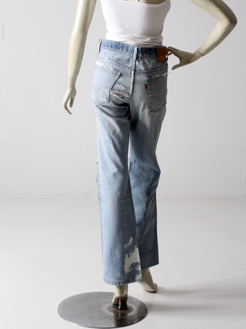 vintage Levis 517 distressed jeans, 31 x 31