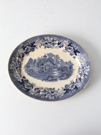 English transferware serving platter circa 1930