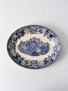 English transferware serving platter circa 1930