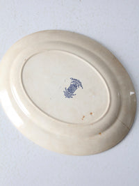 English transferware serving platter circa 1930