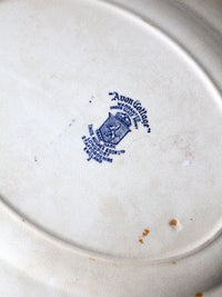 English transferware serving platter circa 1930