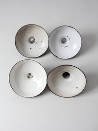 vintage industrial pendant light shades set/4