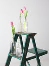 vintage green wood ladder