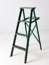 vintage green wood ladder