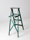 vintage green wood ladder