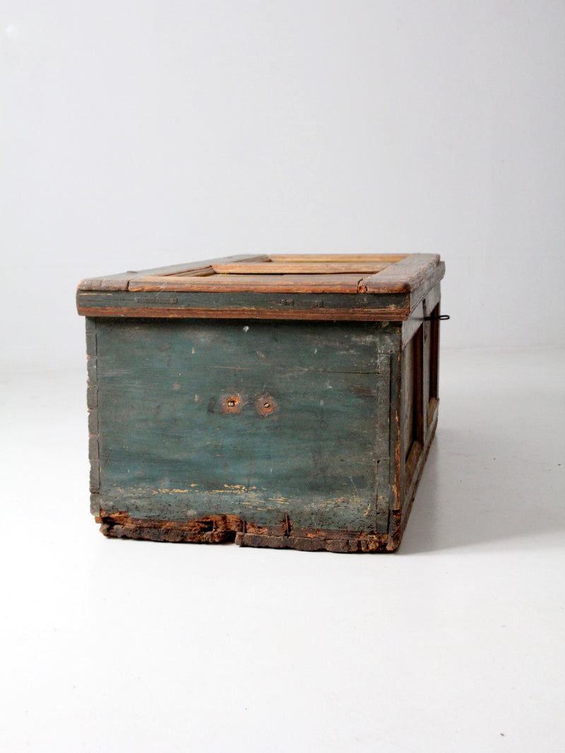 antique painted blanket chest