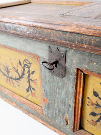 antique painted blanket chest