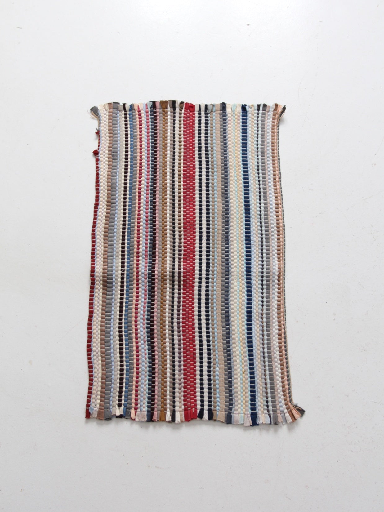 vintage striped accent rug