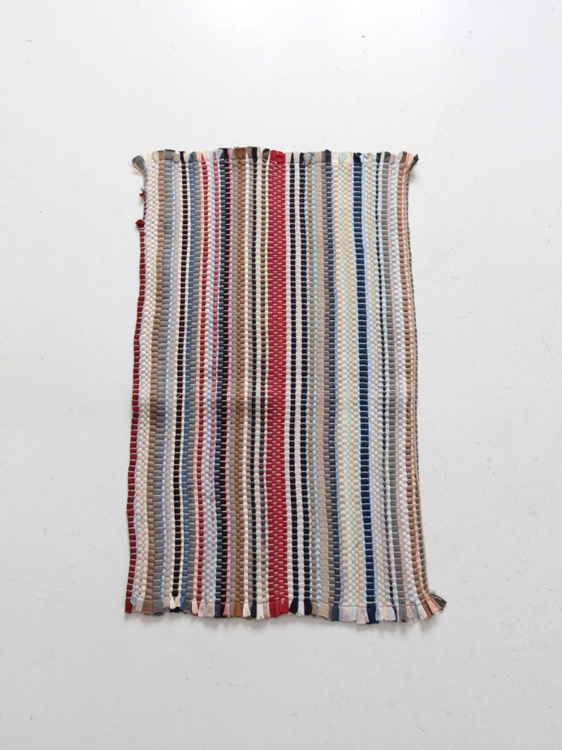 vintage striped accent rug