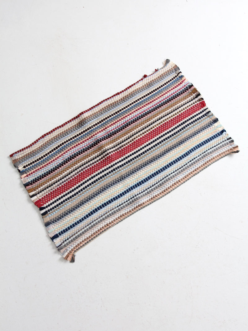 vintage striped accent rug