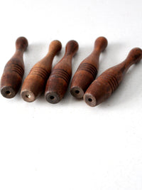 antique wooden skittles