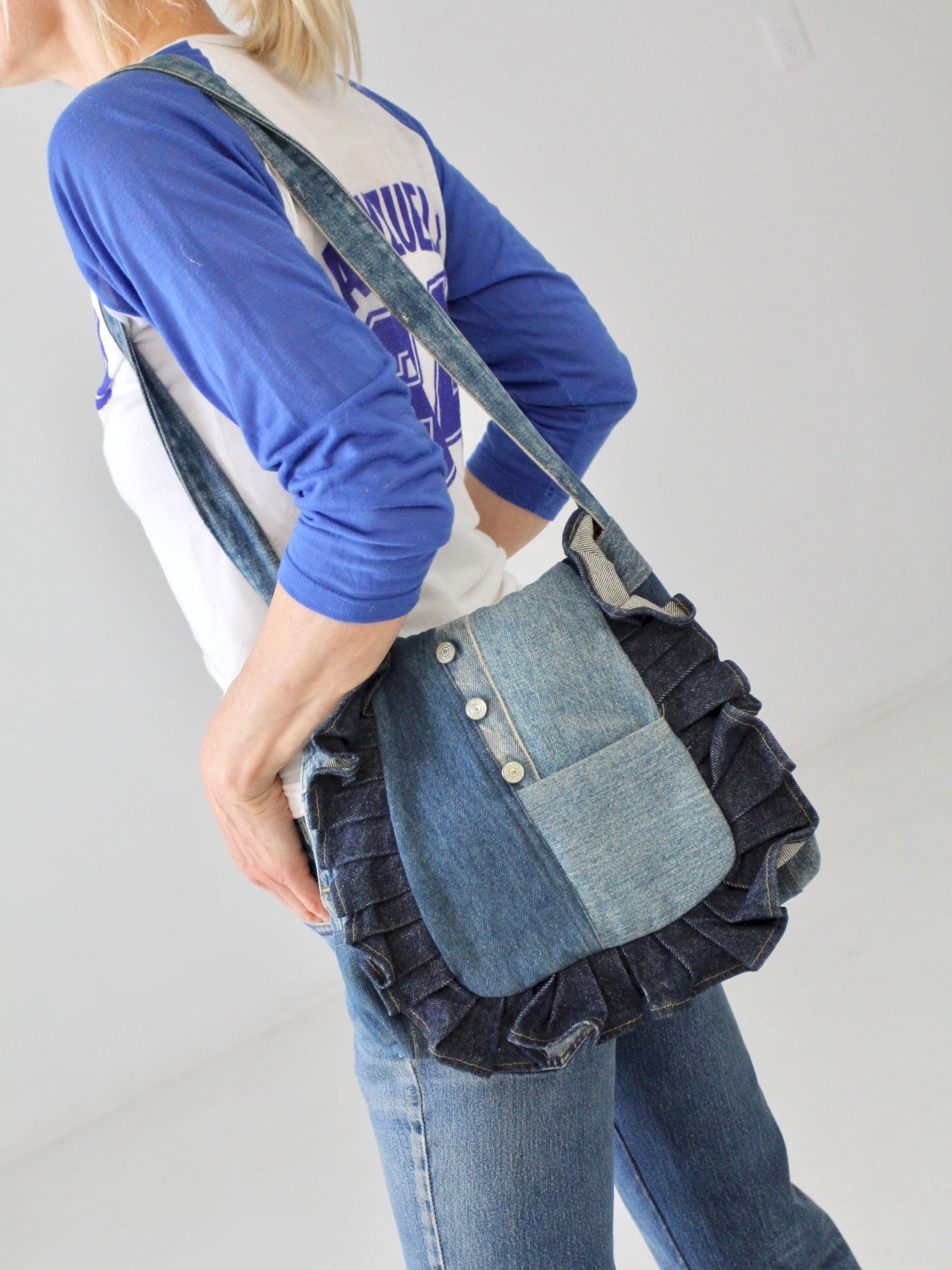 Small denim bag, handmade jeans purse for various essentials . : r/handmade