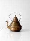 antique brass teapot