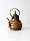 antique brass teapot