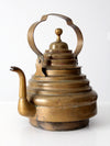 antique brass teapot