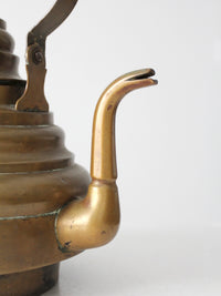 antique brass teapot