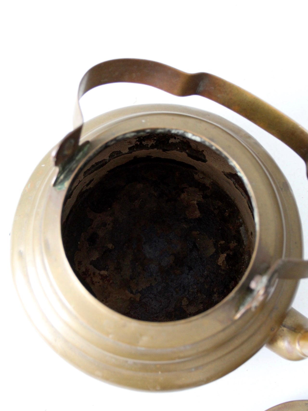 antique brass teapot