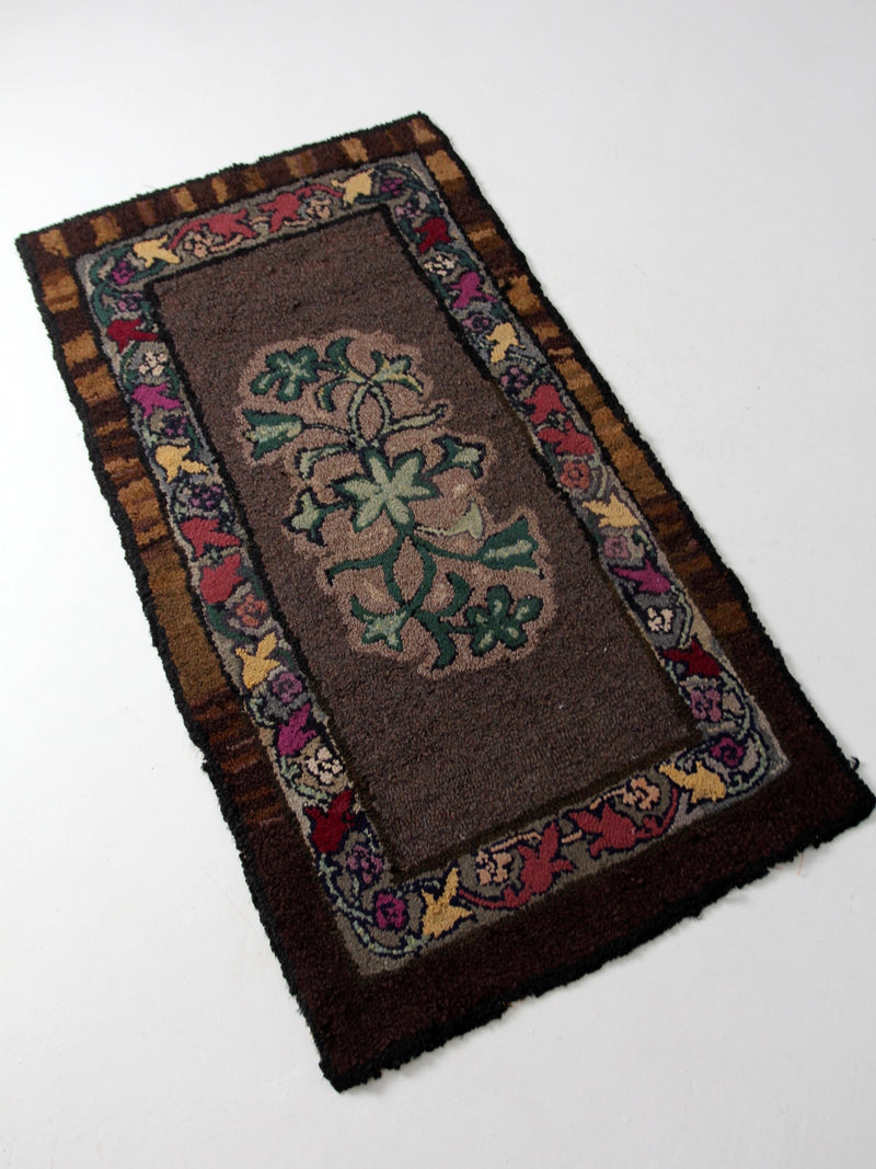 antique hooked rug