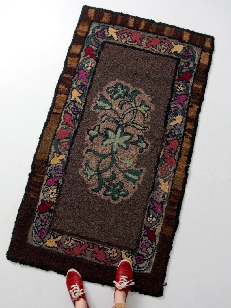 antique hooked rug