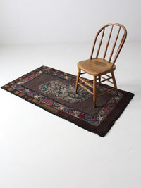 antique hooked rug