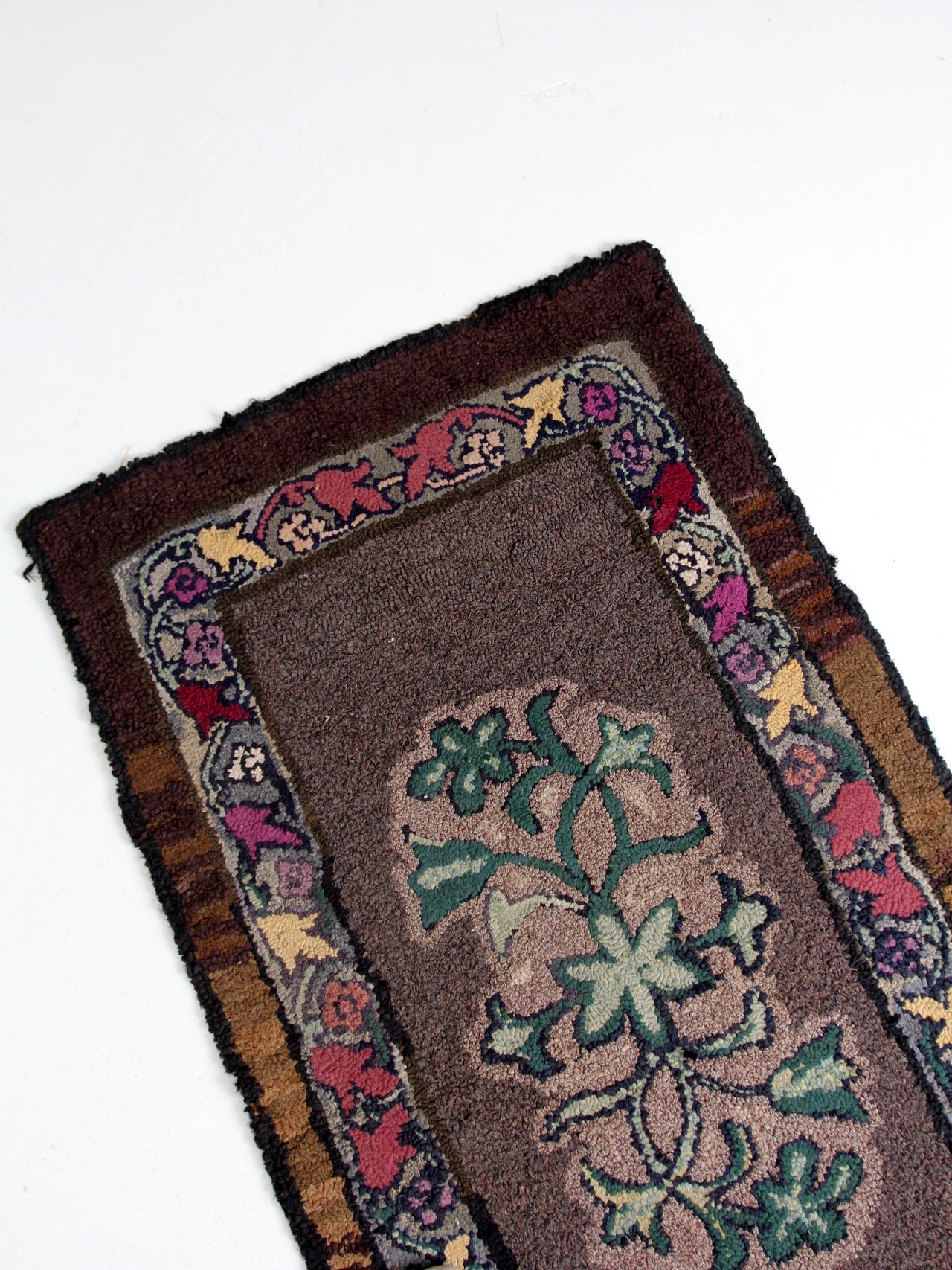 antique hooked rug