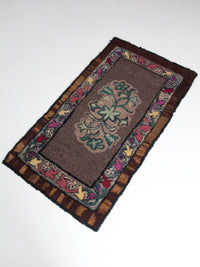 antique hooked rug