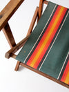 mid-century wooden folding patio chair