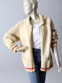 vintage 50s cowichan style sweater