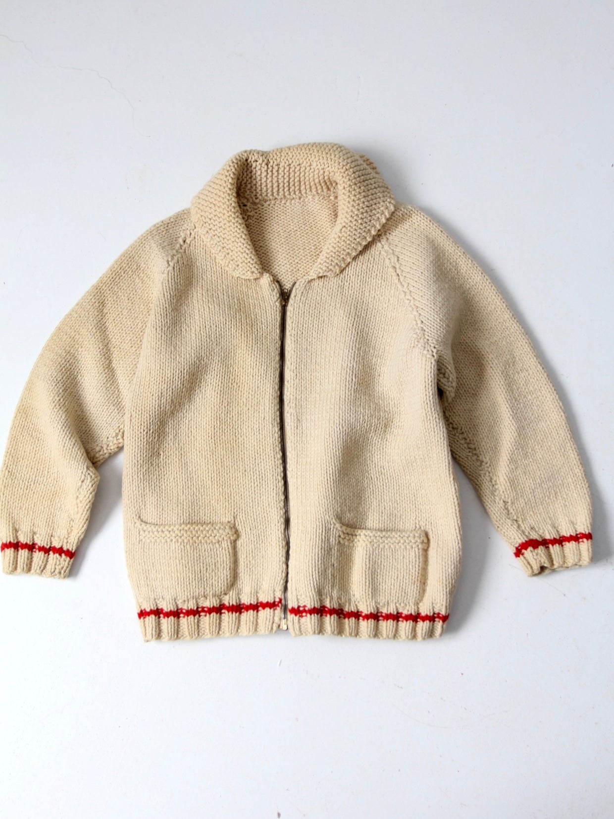 vintage 50s cowichan style sweater