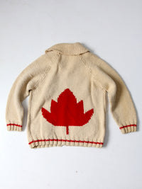 vintage 50s cowichan style sweater