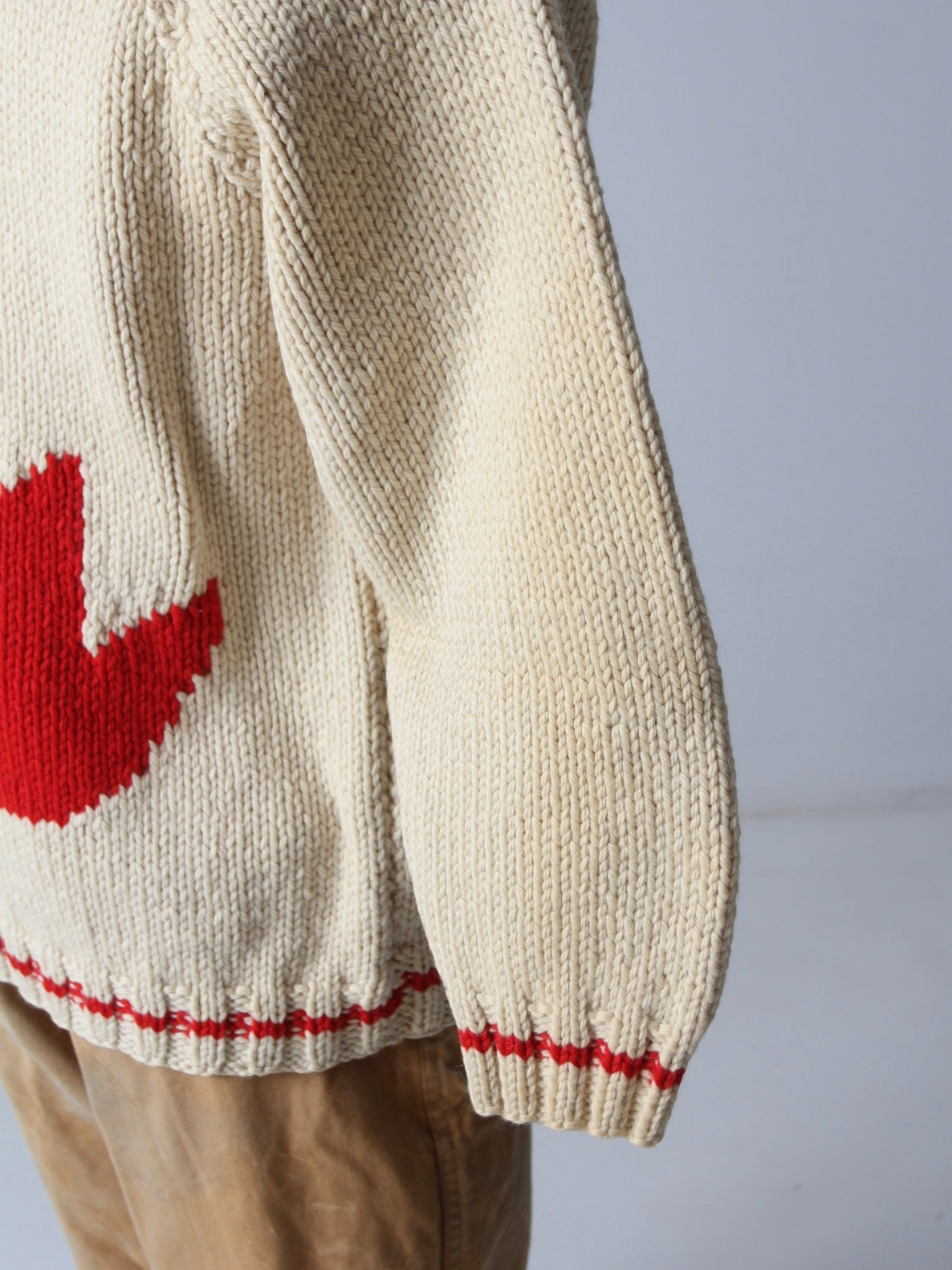 vintage 50s cowichan style sweater