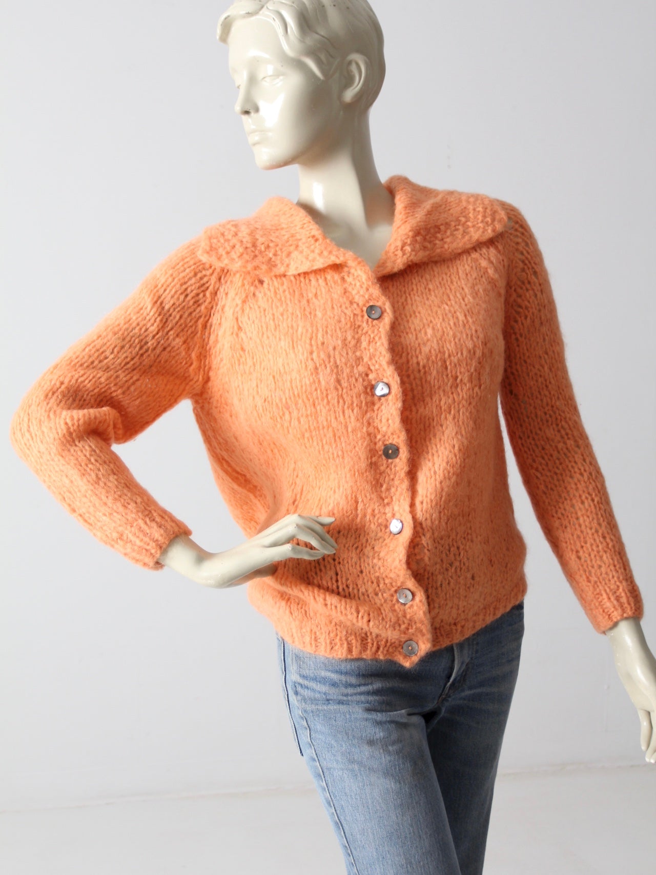 vintage 50s mohair cardigan 86 Vintage