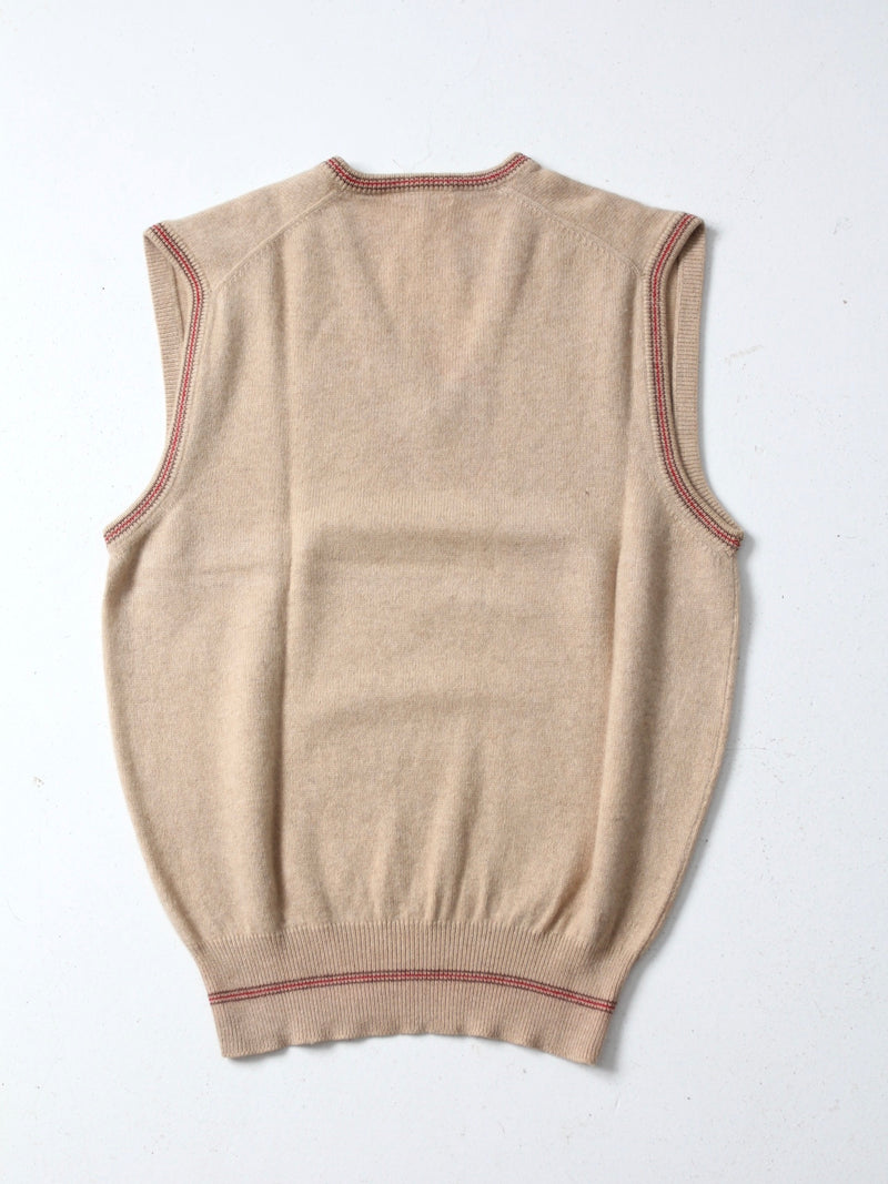 vintage Saks Fifth Avenue cashmere vest