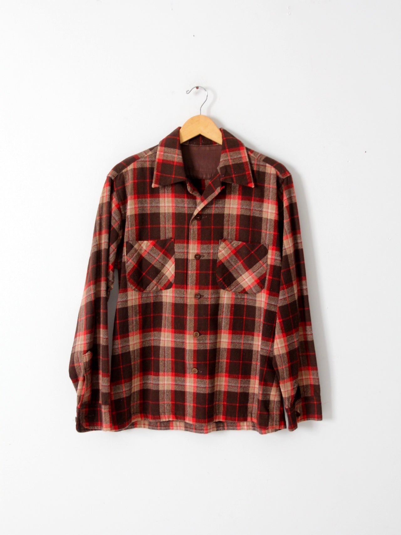 vintage 60s plaid wool shirt – 86 Vintage