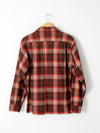 vintage 60s plaid wool shirt