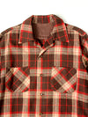 vintage 60s plaid wool shirt