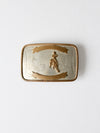 vintage silver cowboy rodeo buckle