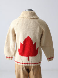 vintage 50s cowichan style sweater
