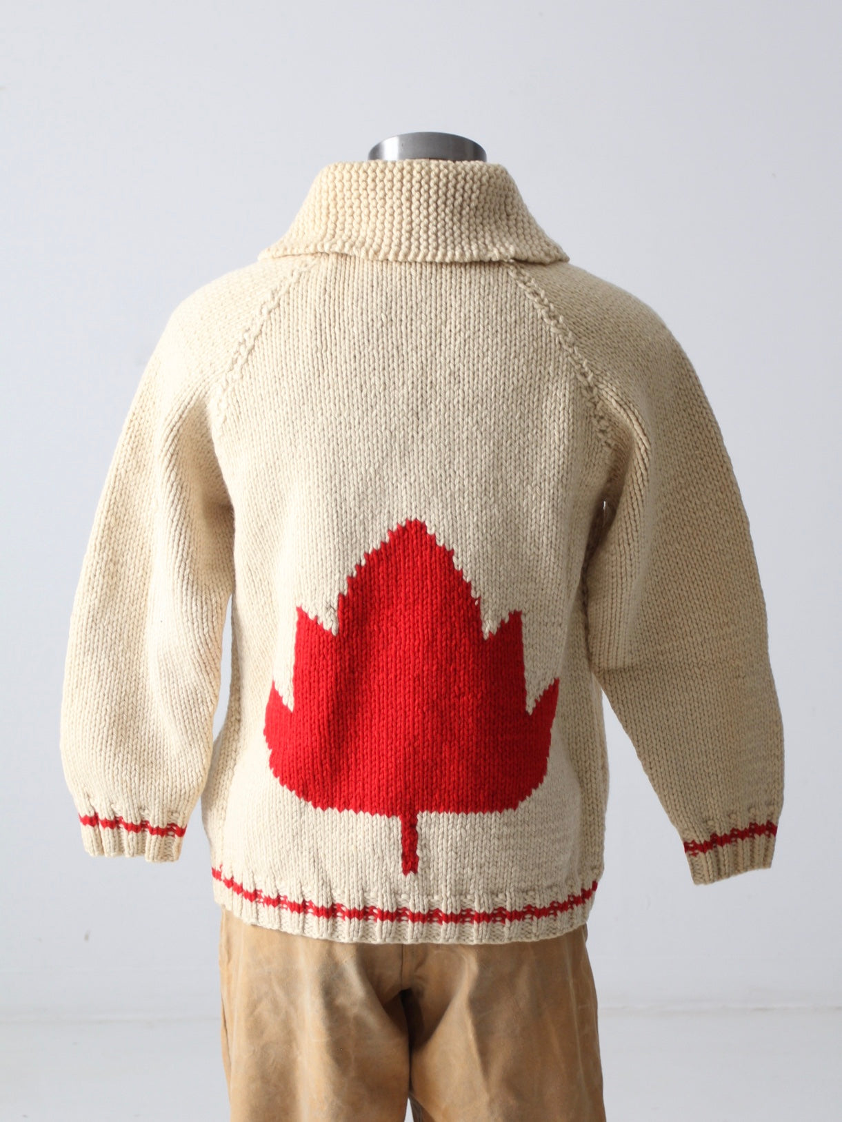 vintage 50s cowichan style sweater