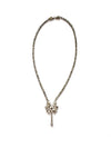 vintage rhinestone drop necklace