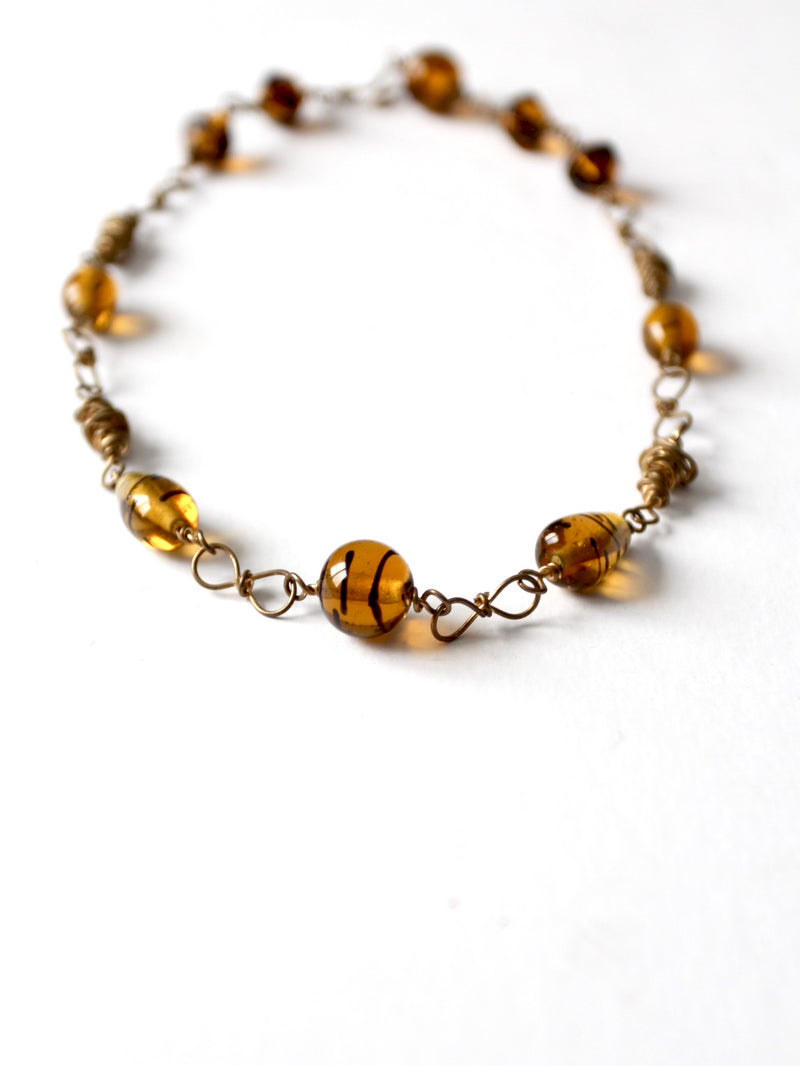 vintage amber necklace