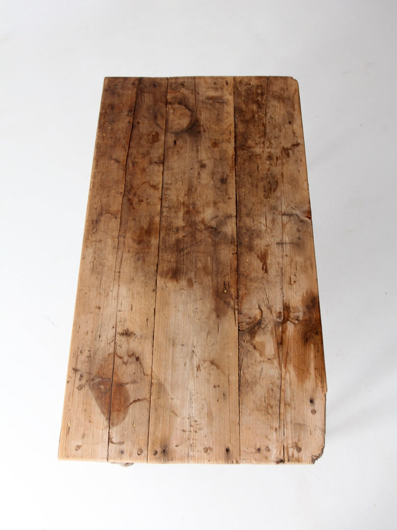 antique primitive desk table