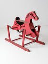 vintage spring rocking horse