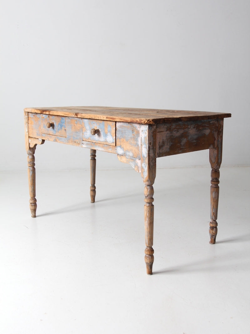 antique primitive desk table