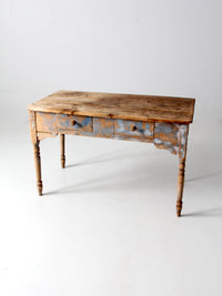 antique primitive desk table