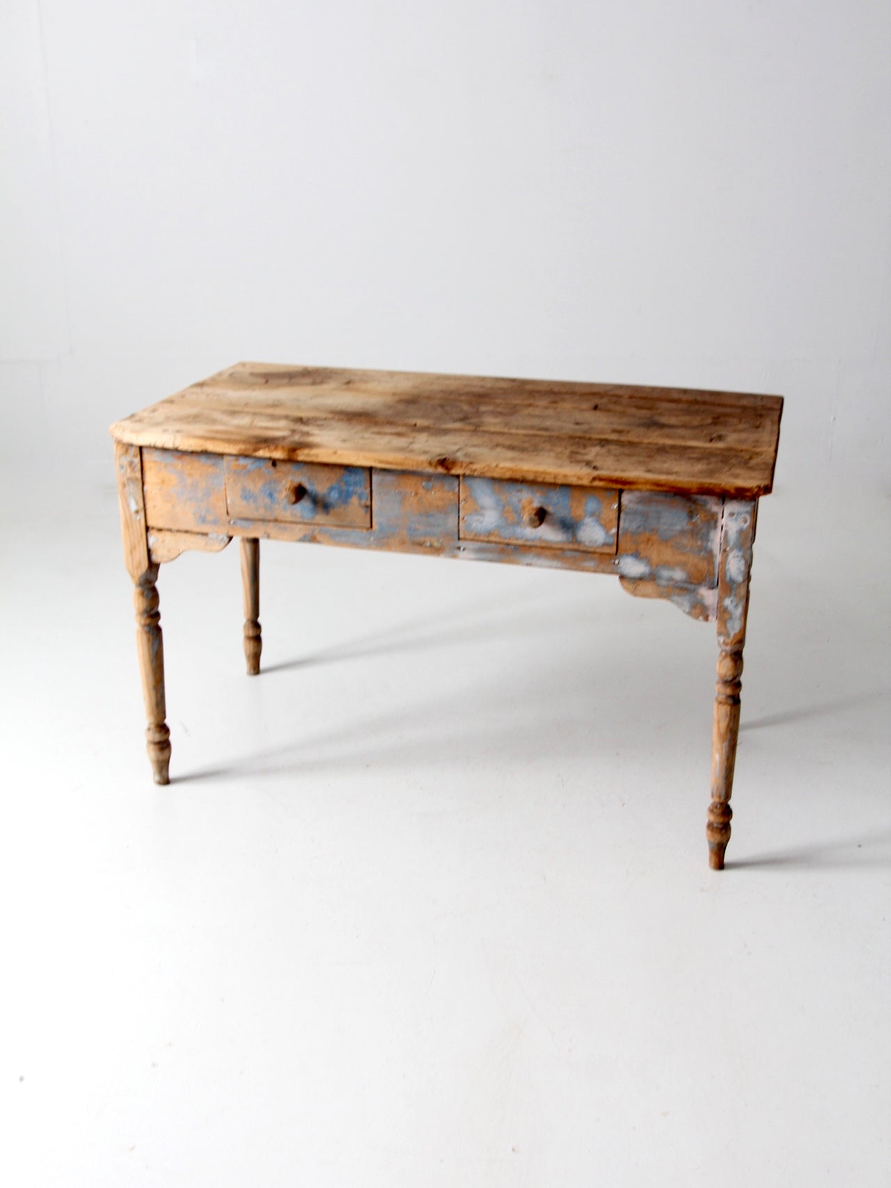antique primitive desk table