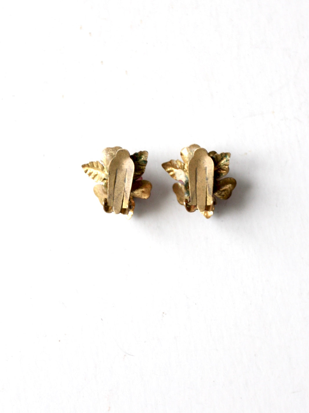 vintage 30s Austrian enamel earrings