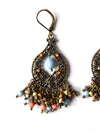 vintage filigree beaded drop earrings